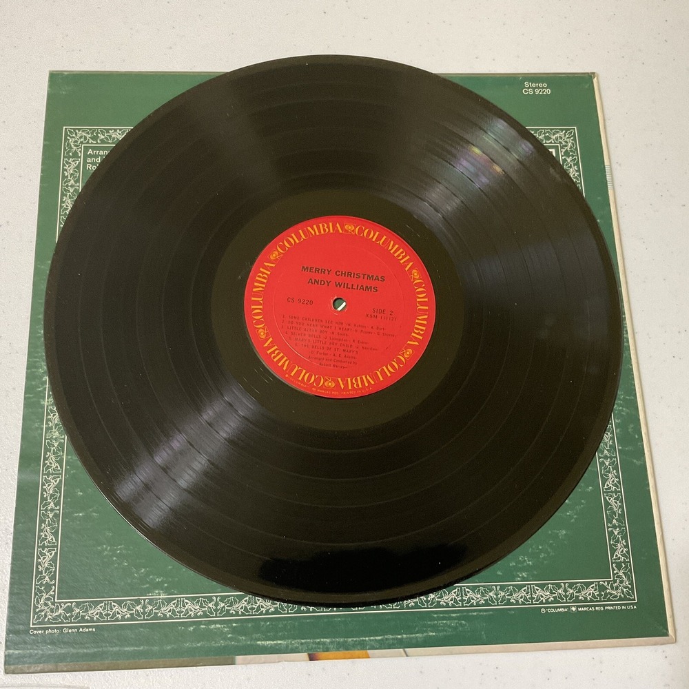 Andy Williams 1965 Merry Christmas Vinyl LP Columbia CS 9220 - Picture 4 of 4